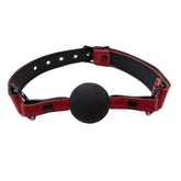 Rouge Garments Leather Croc Print Ball Gag - Adult Planet - Online Sex Toys Shop UK